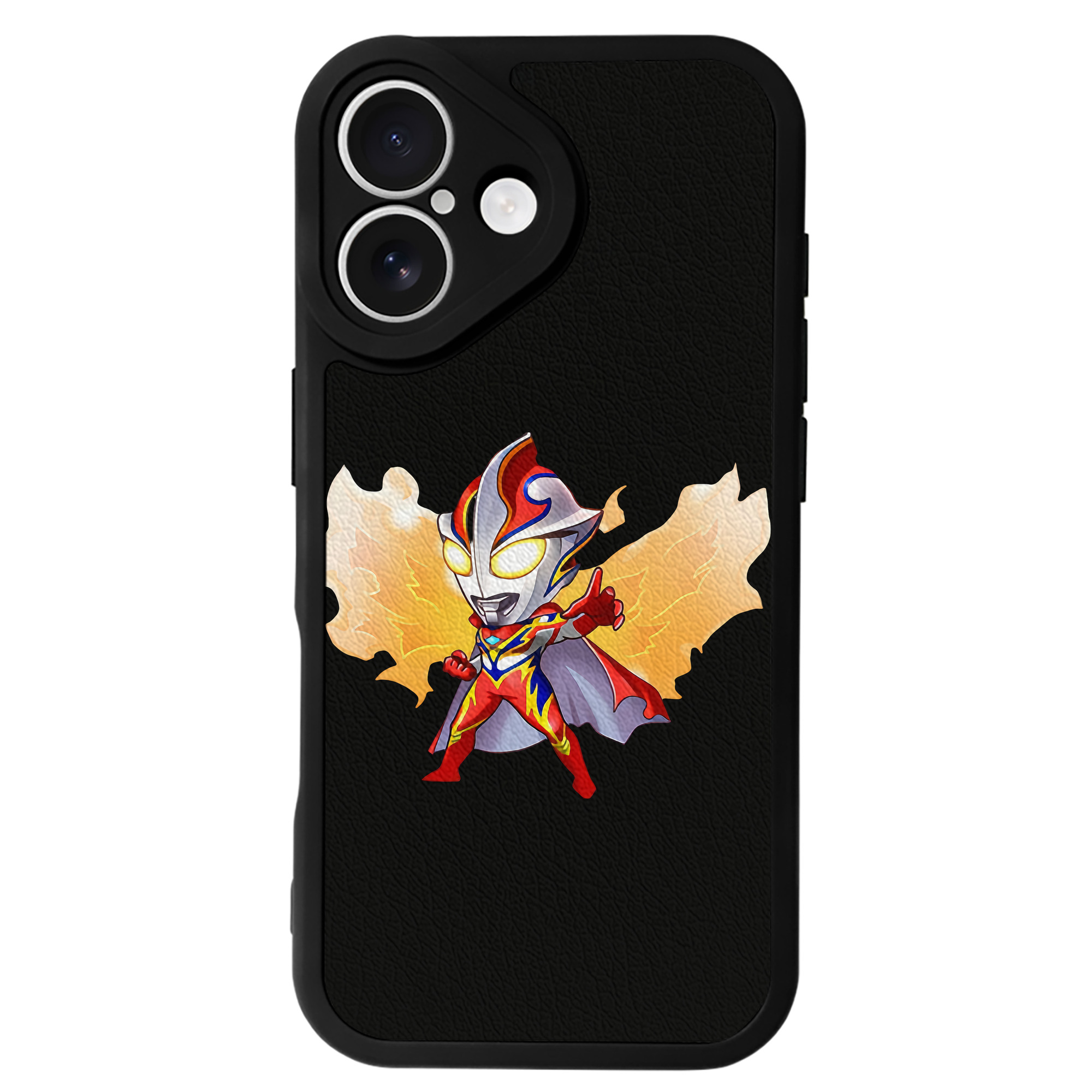（画像用） ウルトラマン Ultraman 【iPhone 16シリーズ対応】シリコンスマホケース（レザー調） 材質：シリコン